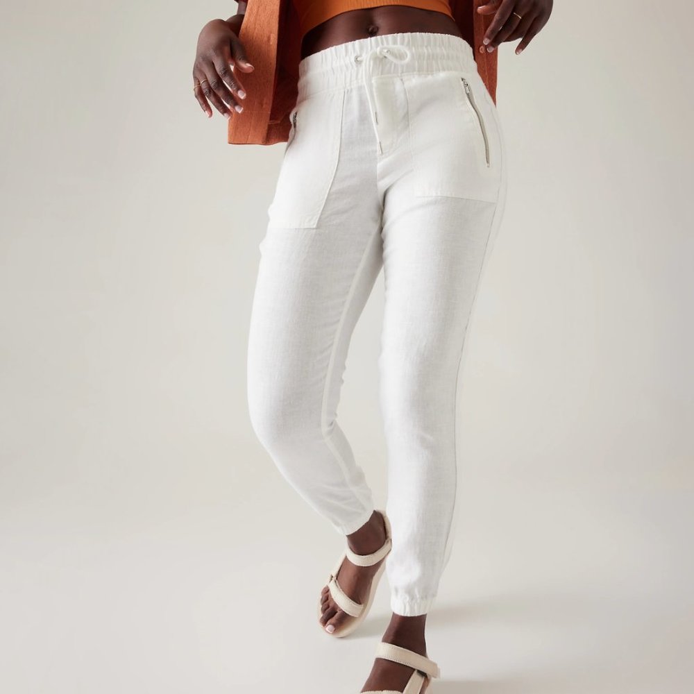 EUC Athleta Cabo Linen Jogger, Size 8